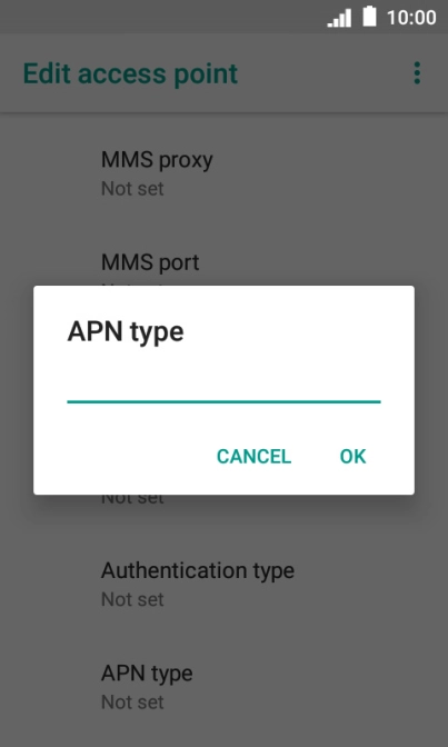 Key in mms and press OK. Key in mms and press OK.