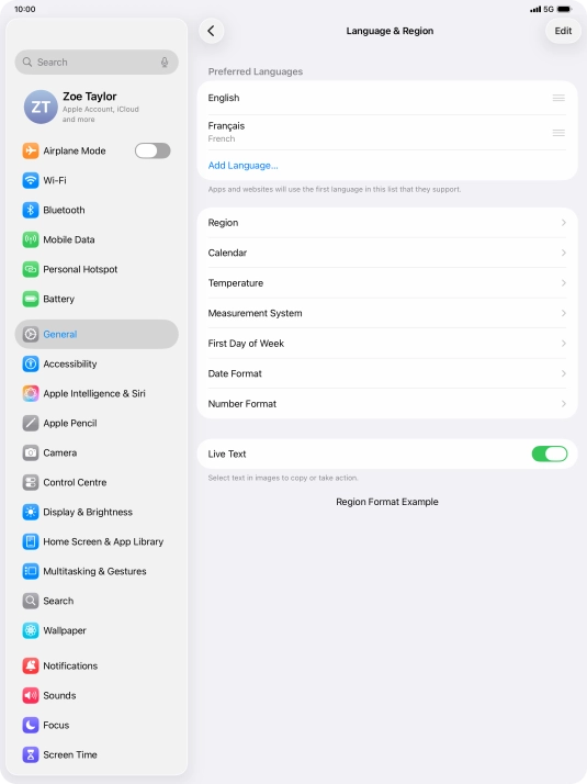 To subsequently select another language as the default language, press the move icon next to the required language and drag it to the top of the list. To subsequently select another language as the default language, press the move icon next to the required language and drag it to the top of the list.