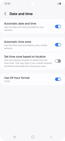 Press the Home key to return to the home screen.