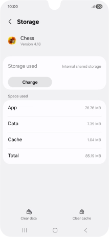 Press Clear cache.