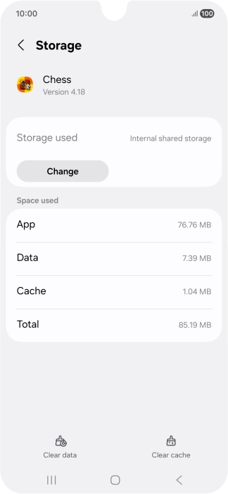 Press Clear cache.