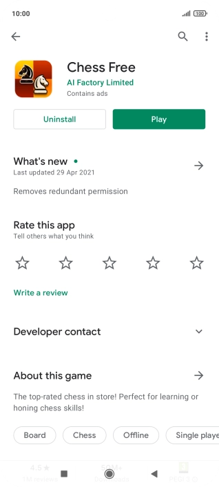 Press the Home key to return to the home screen.