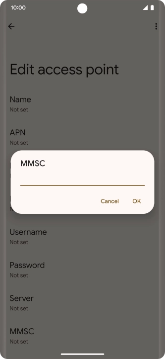 Key in http://mms.vodafone.co.uk/servlets/mms and press OK.