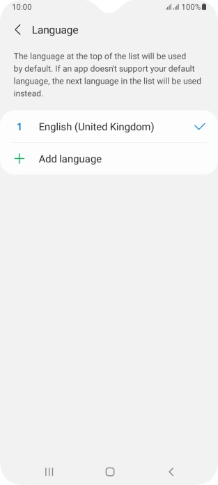 Press Add language.
