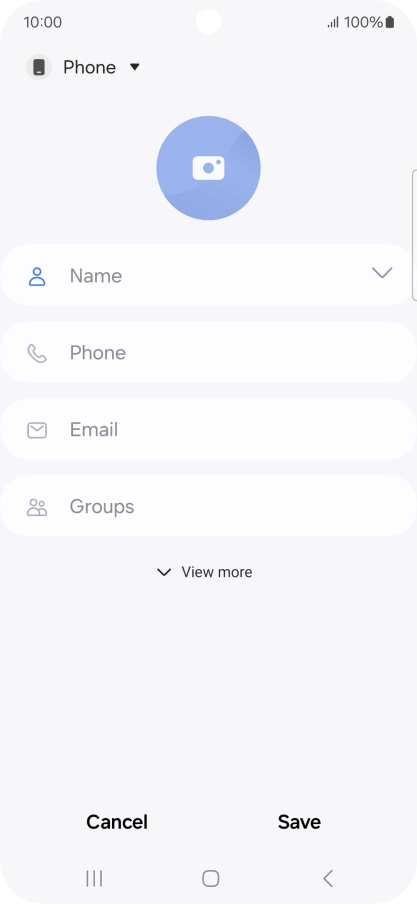 Press the address book drop down list. Press the address book drop down list.