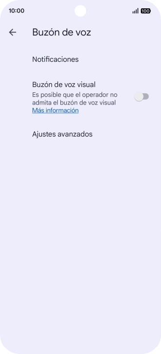 Pulsa Ajustes avanzados.