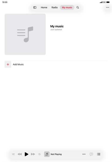 Press Add Music.