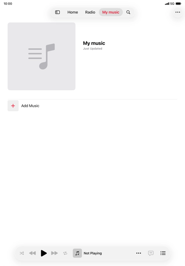 Press Add Music.