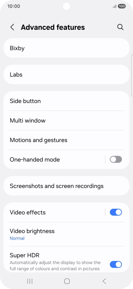 Press Bixby.
