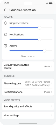 Press Phone ringtone. Press Phone ringtone.