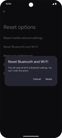 Press Reset. Press Reset.