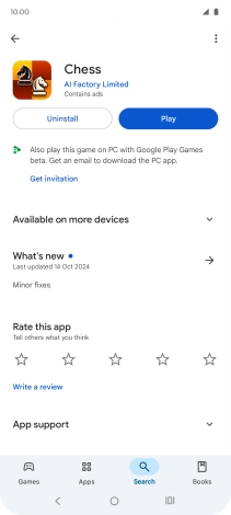Press Uninstall.