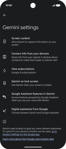 Press Digital assistants from Google. Press Digital assistants from Google.