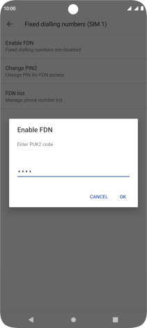 Key in your PIN2 and press OK. The default PIN2 is 1111. Key in your PIN2 and press OK. The default PIN2 is 1111.