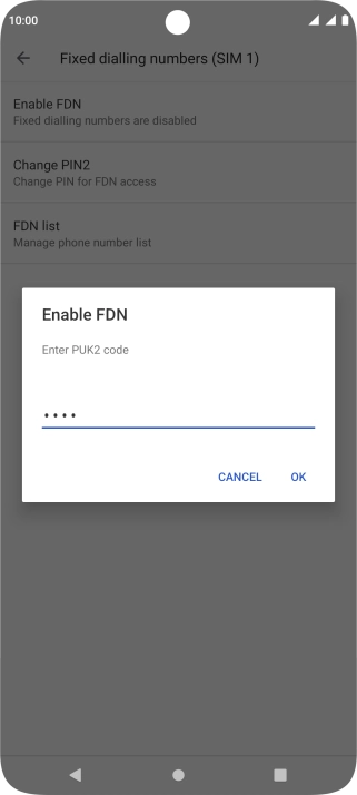 Key in your PIN2 and press OK. The default PIN2 is 1111. Key in your PIN2 and press OK. The default PIN2 is 1111.