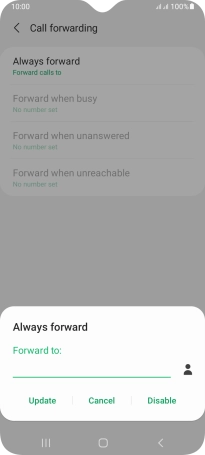 Press Disable.