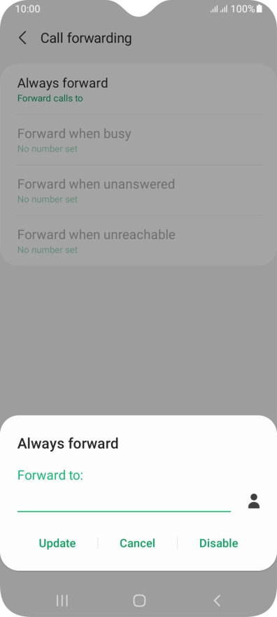 Press Disable.