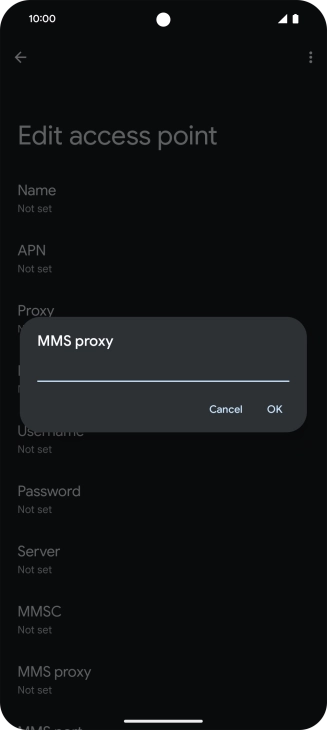 Key in 212.183.137.012 and press OK.