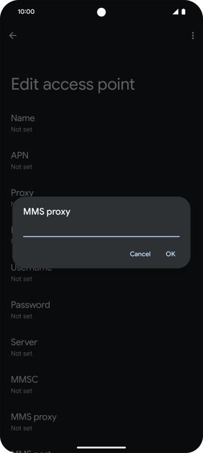 Key in 212.183.137.012 and press OK.