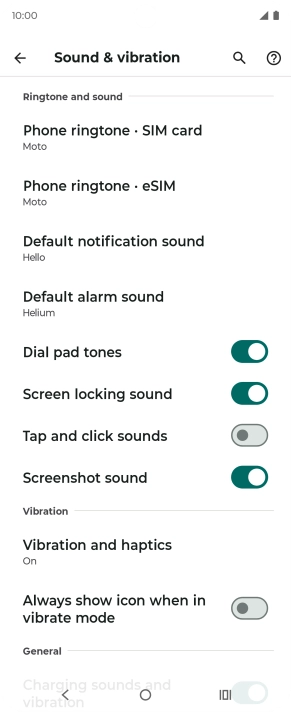 Press Phone ringtone. Press Phone ringtone.