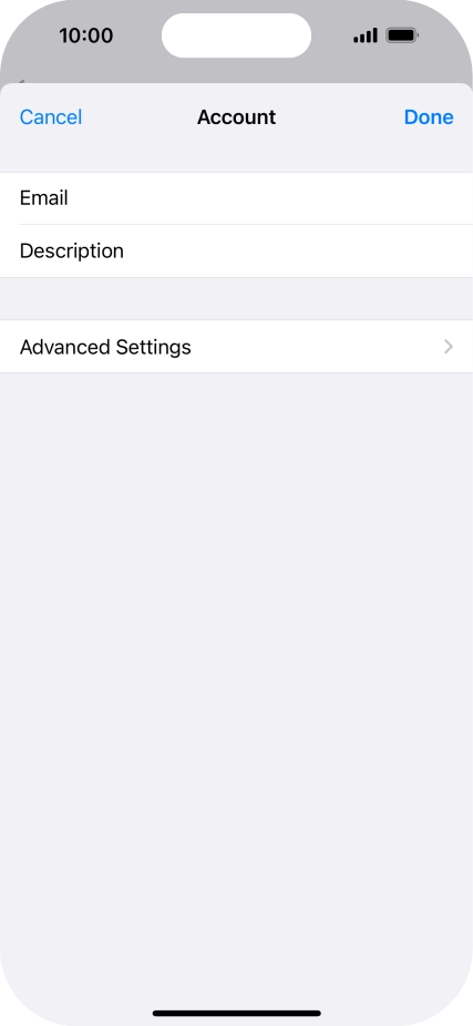 Press Advanced Settings. Press Advanced Settings.