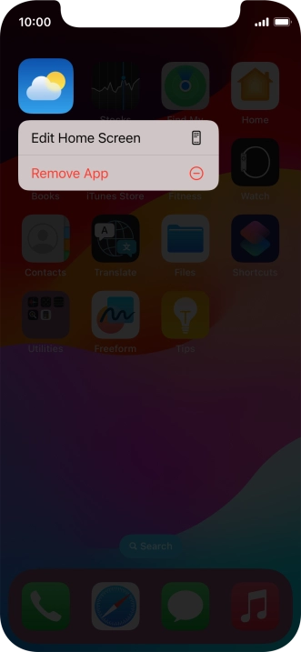 Press Remove App.