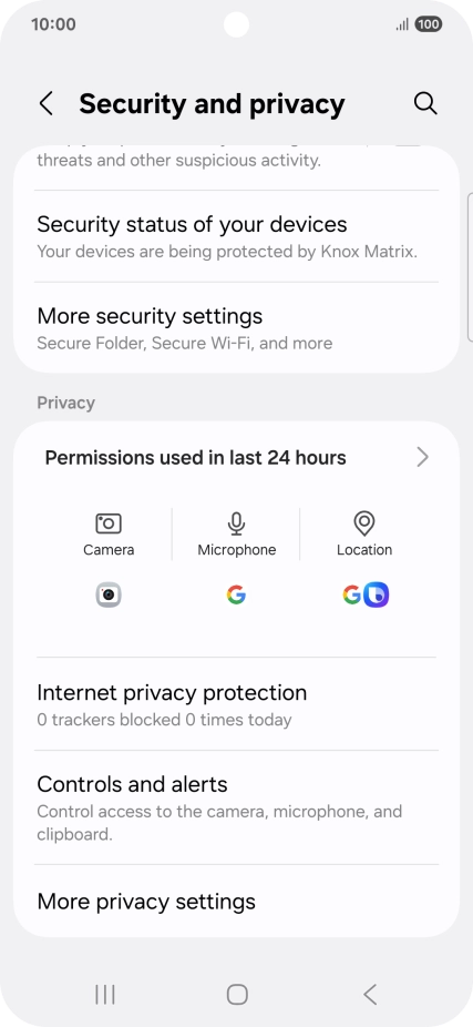 Press More privacy settings. Press More privacy settings.