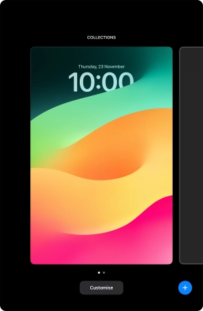 Press the add icon.