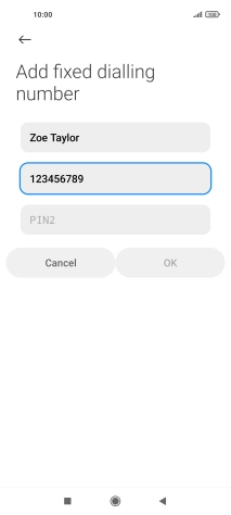 Press PIN2.