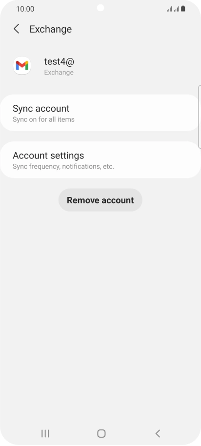 Press Account settings.