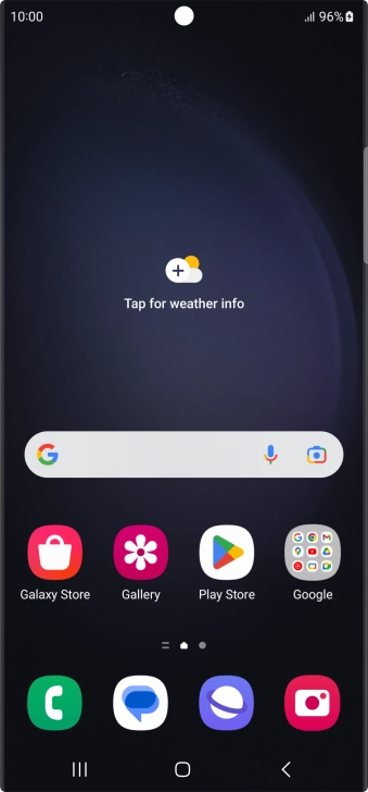 The battery charging icon shows that the battery is charging.