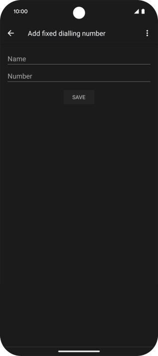 Press Name and key in the required name. Press Name and key in the required name.