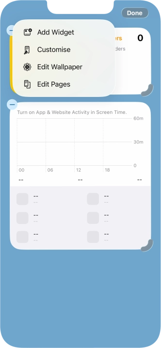 Press Add Widget.