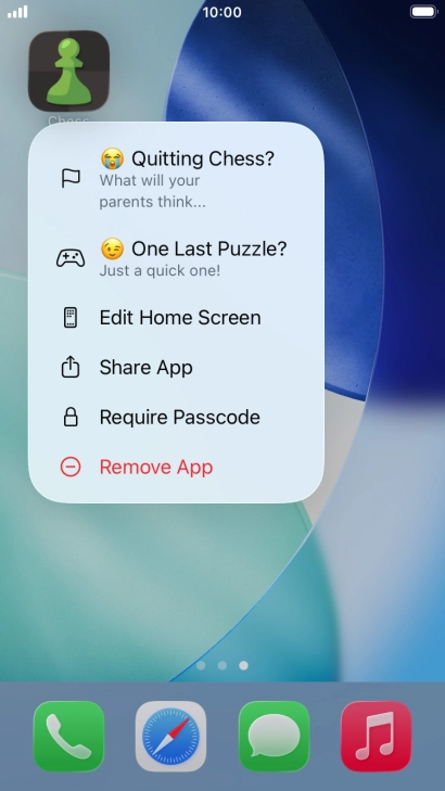 Press Require Passcode. Press Require Passcode.