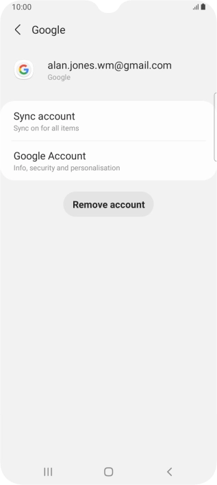 Press Sync account. Press Sync account.