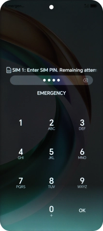 If you're asked to key in your PIN, do so and press OK. If you're asked to key in your PIN, do so and press OK.