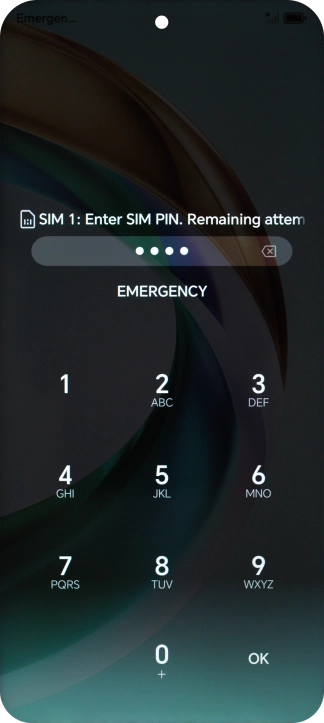 If you're asked to key in your PIN, do so and press OK. If you're asked to key in your PIN, do so and press OK.
