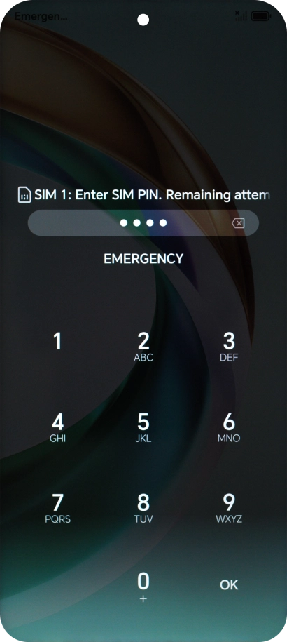 If you're asked to key in your PIN, do so and press OK. If you're asked to key in your PIN, do so and press OK.