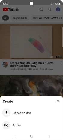Press Upload a video. Press Upload a video.