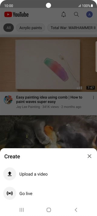 Press Upload a video. Press Upload a video.