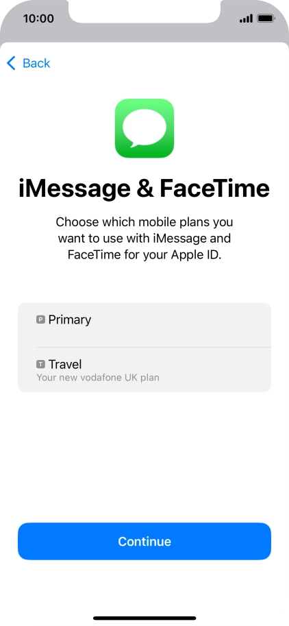 Press the required price plan. Press the required price plan.