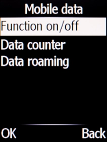 Select Data roaming. Select Data roaming.