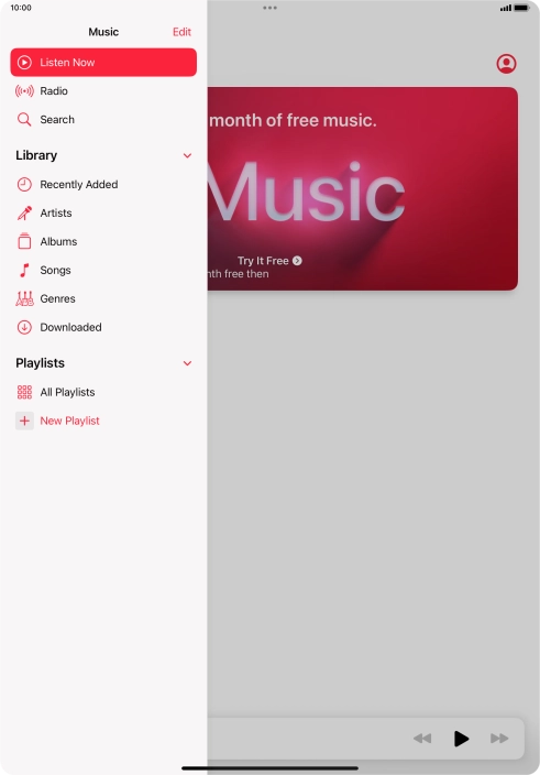Press New Playlist. Press New Playlist.