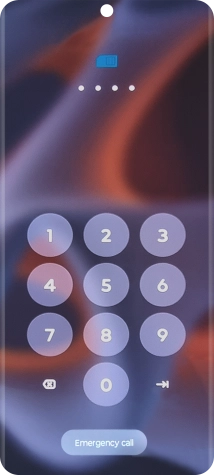 Key in the new PIN again and press the confirm icon.