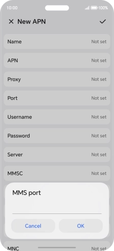 Key in 8799 and press OK.