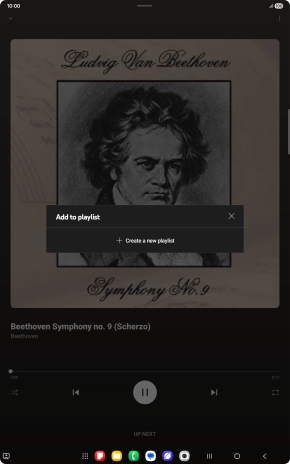 Press Create a new playlist. Press Create a new playlist.