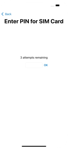 If your SIM is locked, key in your PIN and press OK. If your SIM is locked, key in your PIN and press OK.
