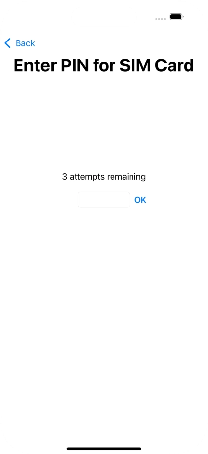 If your SIM is locked, key in your PIN and press OK. If your SIM is locked, key in your PIN and press OK.