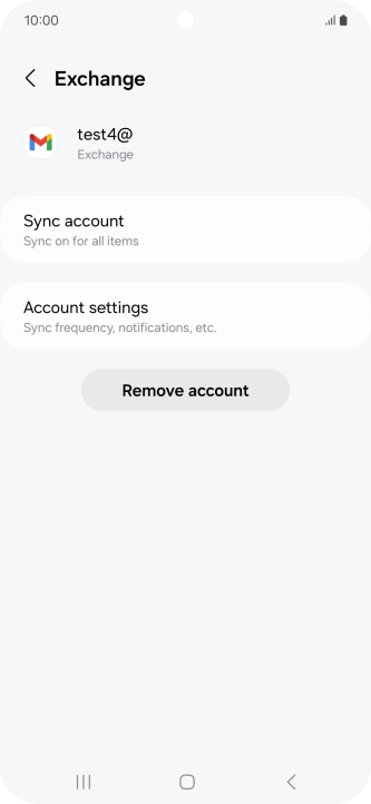 Press Remove account.
