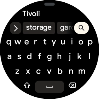 Key in the required destination and press the search icon. Key in the required destination and press the search icon.